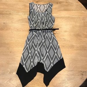 AB studio adorable belted dress